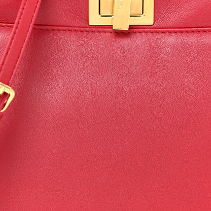 Fendi Nappa Mini Peekaboo Iconic Satchel Fragola 7 of 17
