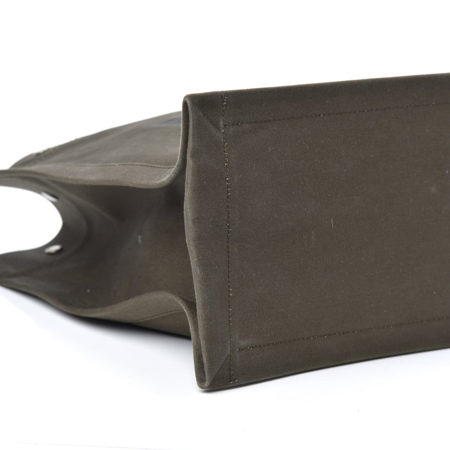 Linen Calfskin Rive Gauche Tote Khaki
