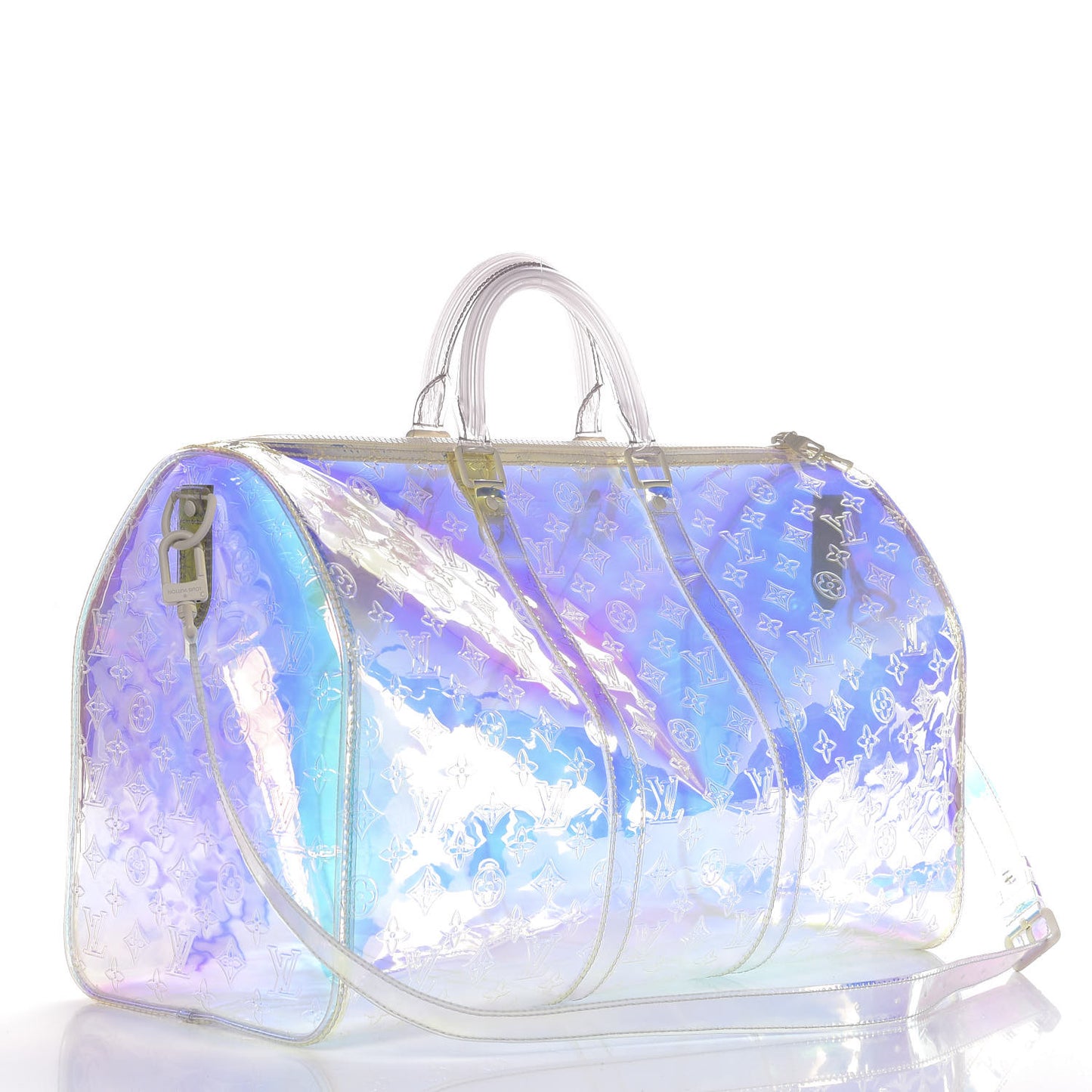 PVC Monogram Keepall Bandouliere 50 Iridescent Prism
