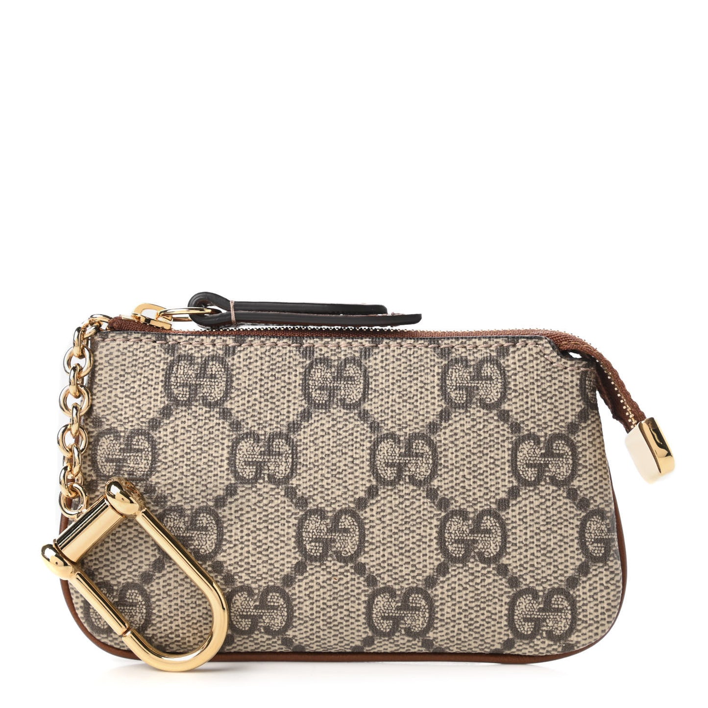 GG Supreme Monogram Key Case Brown