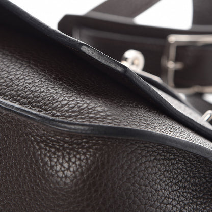 Hermes Taurillon Clemence Jypsiere 28 Chocolate 14 of 16