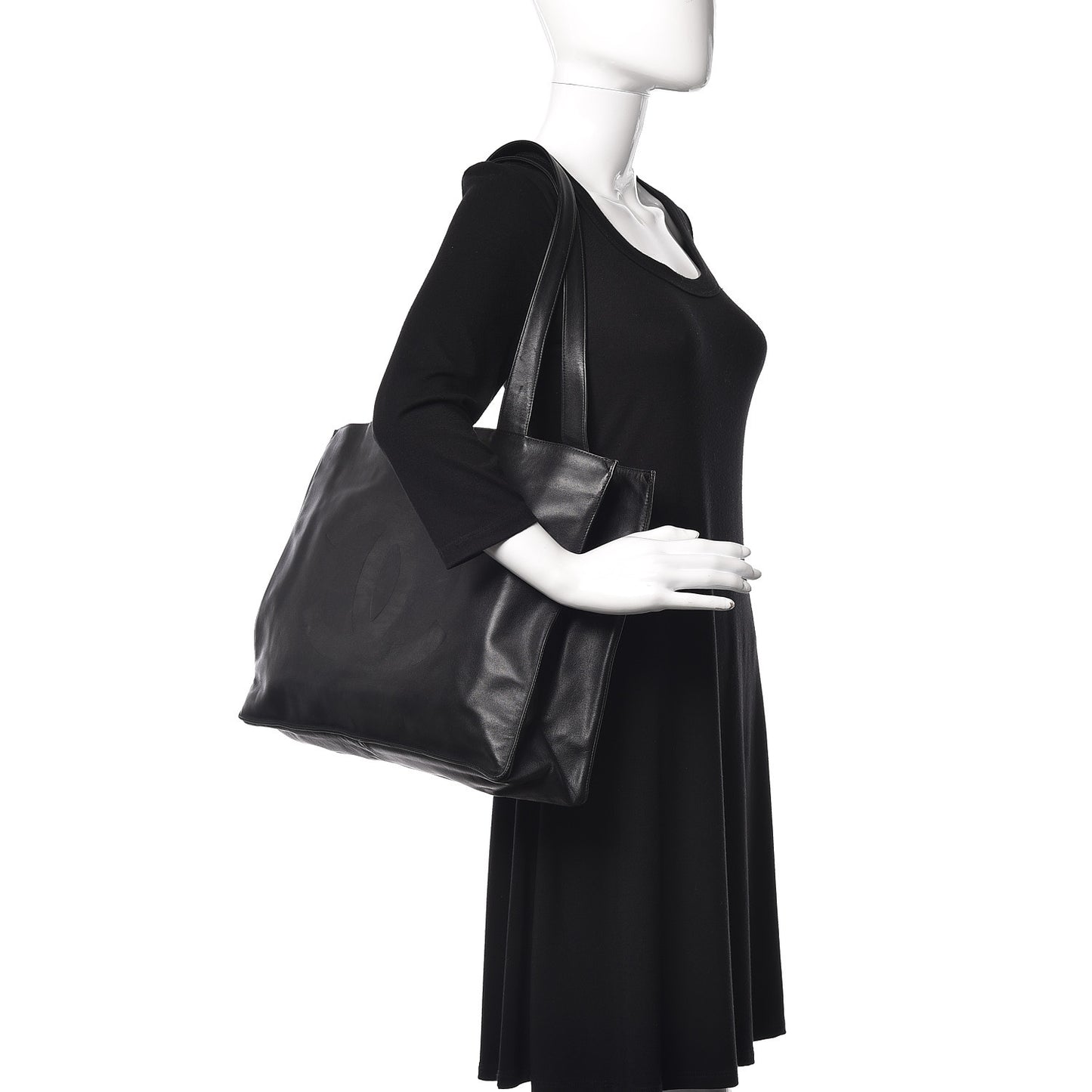 Lambskin CC Tote Black