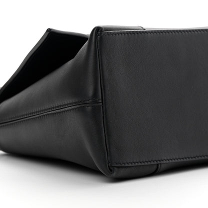 Balenciaga Semi Shiny Smooth Calfskin Monochrome Small Downtown Shoulder Bag Black 10 of 13