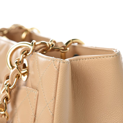 Chanel Caviar Quilted Grand Shopping Tote GST Beige Clair 9 of 16