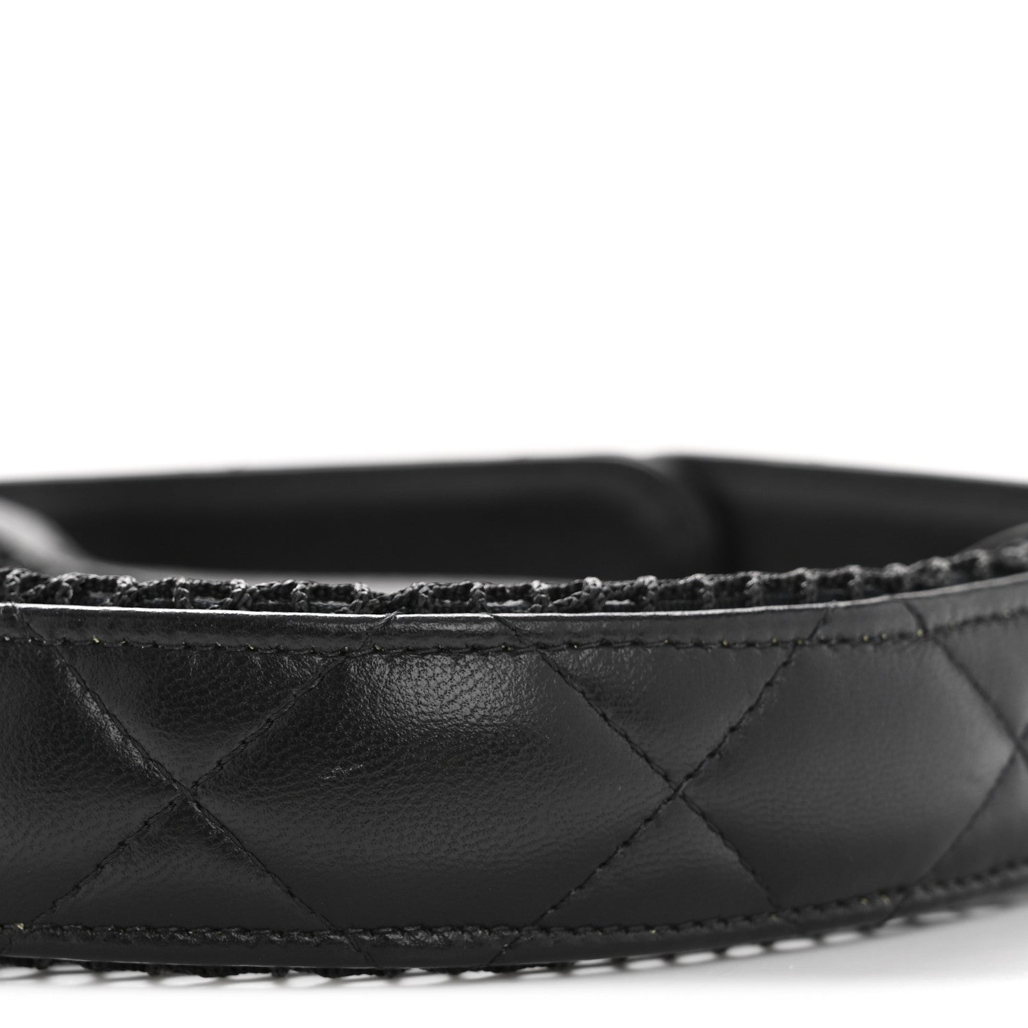 Chanel Mesh Shiny Lambskin Pouch Hobo Black 10 of 10