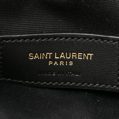 Saint Laurent Lambskin Quilted Le Maillon Bucket Bag Crema Soft 6 of 10