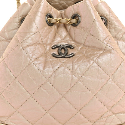 Chanel Iridescent Lambskin Calfskin Small Quilted Gabrielle Backpack Light Pink 8 of 10