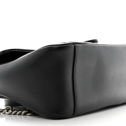 Gucci Calfskin Matelasse Aria Small GG Marmont Top Handle Shoulder Bag Black 9 of 15