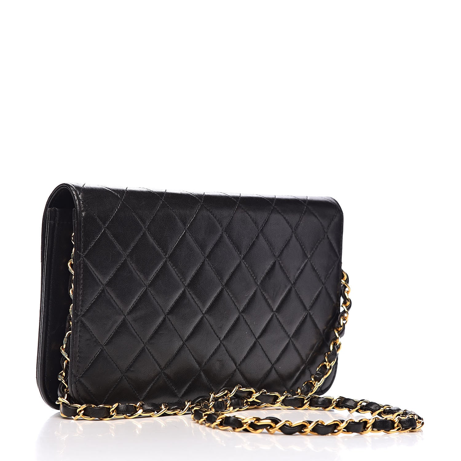 Chanel Lambskin Quilted Small Single Flap Black 3 of 12