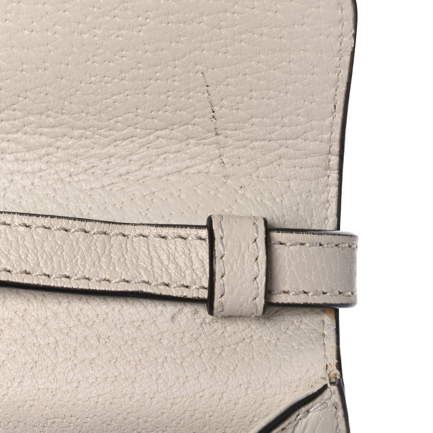 Gucci Textured Calfskin Bee Star Print Mini Sylvie Top Handle Bag Mystic White 5 of 10