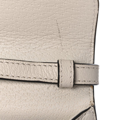 Gucci Textured Calfskin Bee Star Print Mini Sylvie Top Handle Bag Mystic White 5 of 10