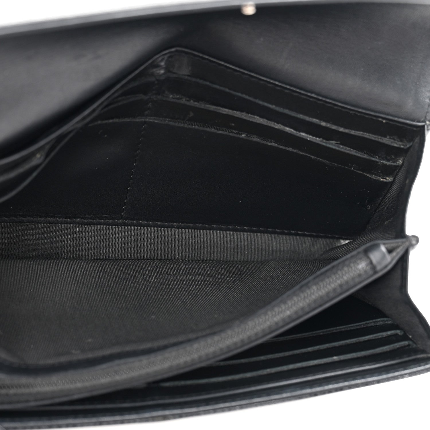 Chanel Caviar Timeless CC Large Gusset Flap Wallet Black 5 of 13