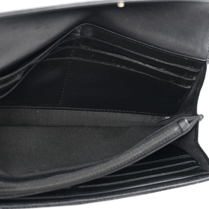 Chanel Caviar Timeless CC Large Gusset Flap Wallet Black 5 of 13