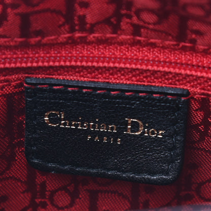 Christian Dior Lambskin Cannage Medium Lady Dior Black 6 of 9