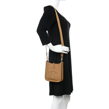 Hermes Taurillon Clemence Evelyne TPM Biscuit 2 of 10