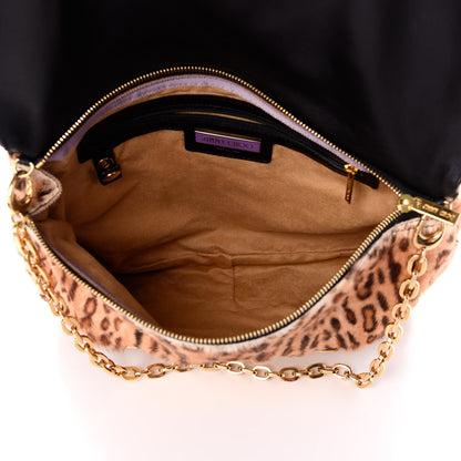 Jimmy Choo Pony Fur Wildcat Print Carolina Clutch Bag 5 of 9