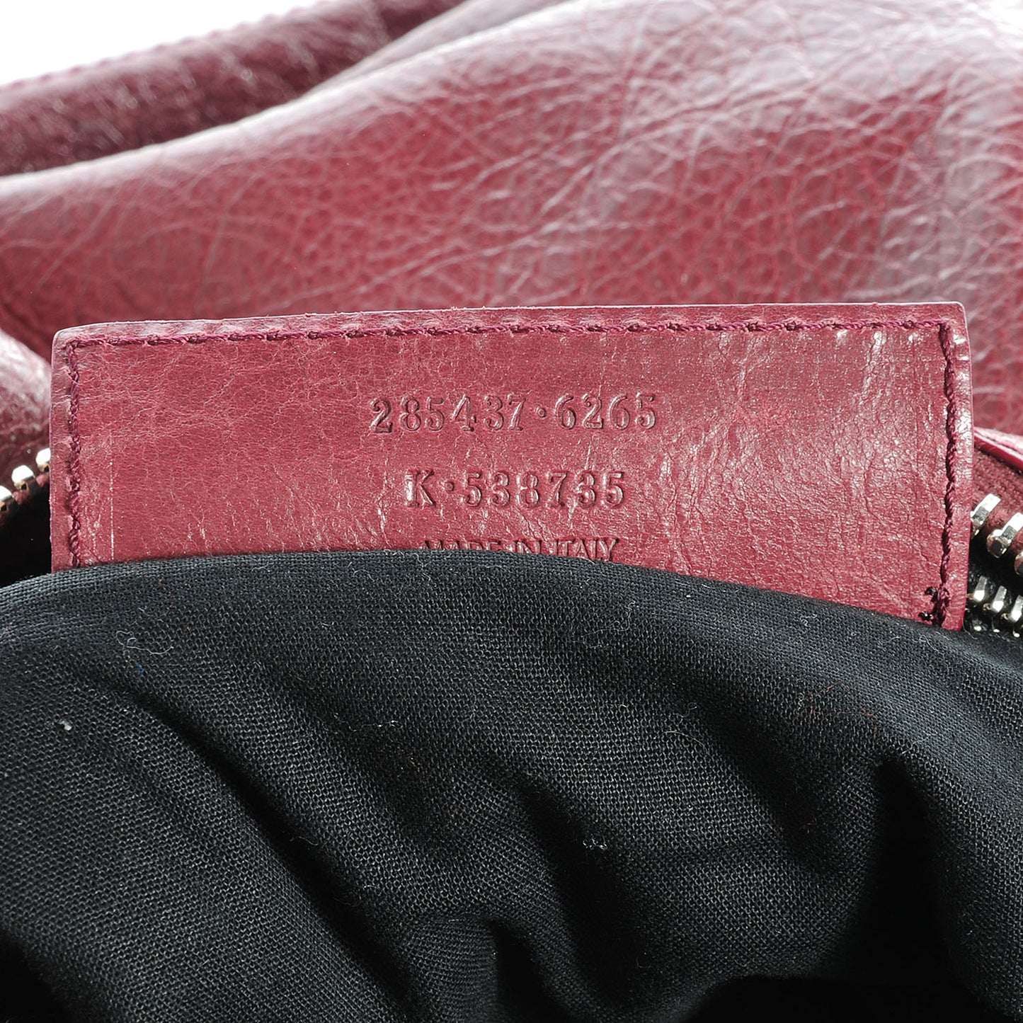 Agneau Giant 21 Silver Hardware Day Hobo Cassis