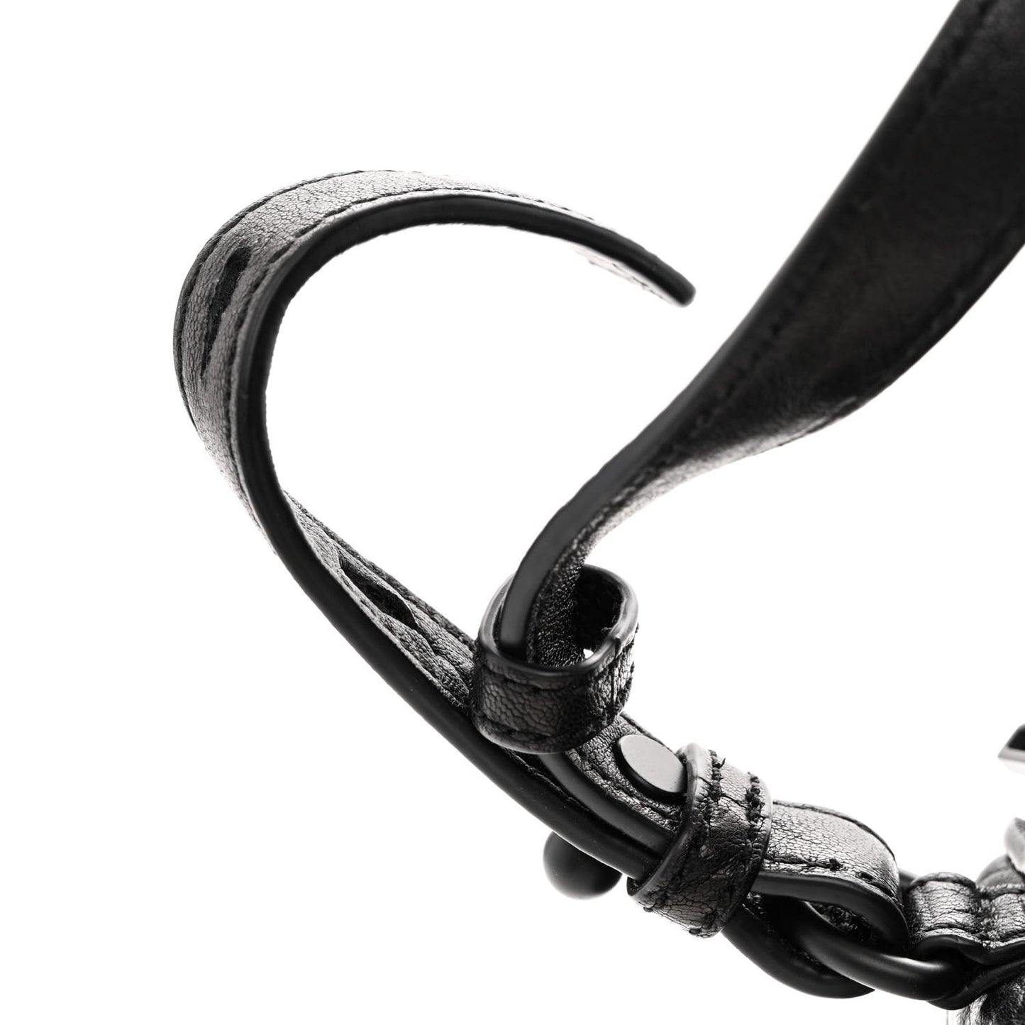 Pebbled Lambskin Mini Rockie Black Matte Black Hardware