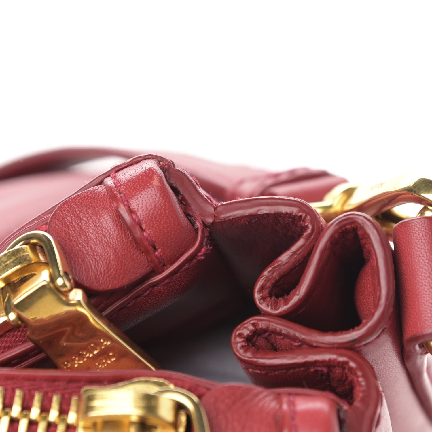 Prada City Calf Large Galleria Double Zip Tote Lacca 16 of 17