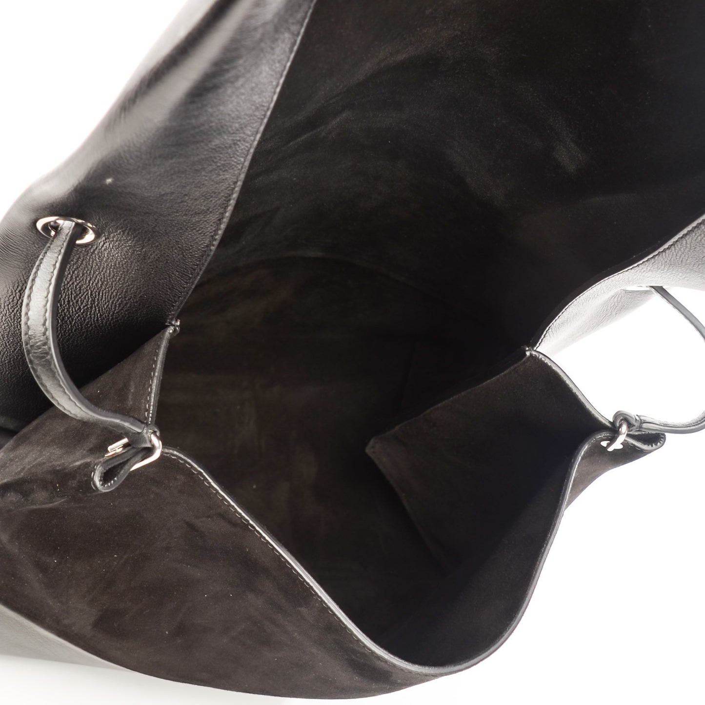 Baby Calfskin All Soft Shoulder Bag Black