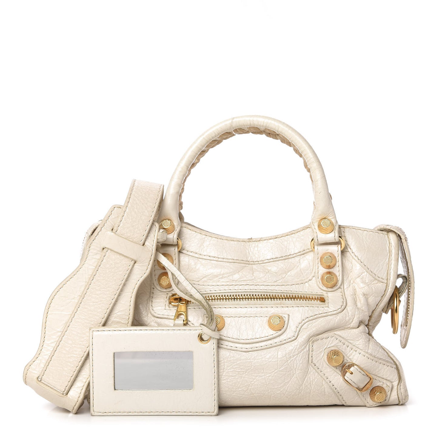 Agneau Giant 12 Gold Hardware Mini City Ivory