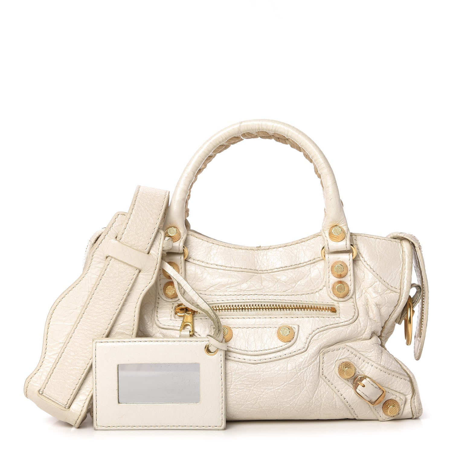 Balenciaga Agneau Giant 12 Gold Hardware Mini City Ivory 1 of 14