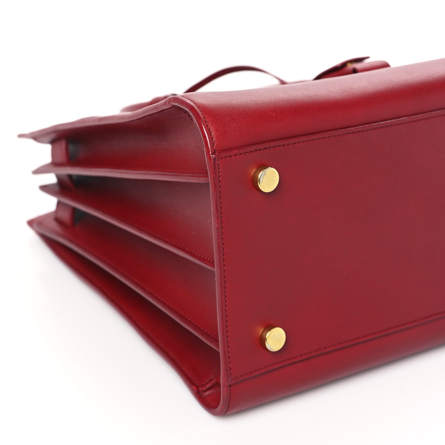 Saint Laurent Calfskin Small Sac De Jour Oxblood 7 of 11