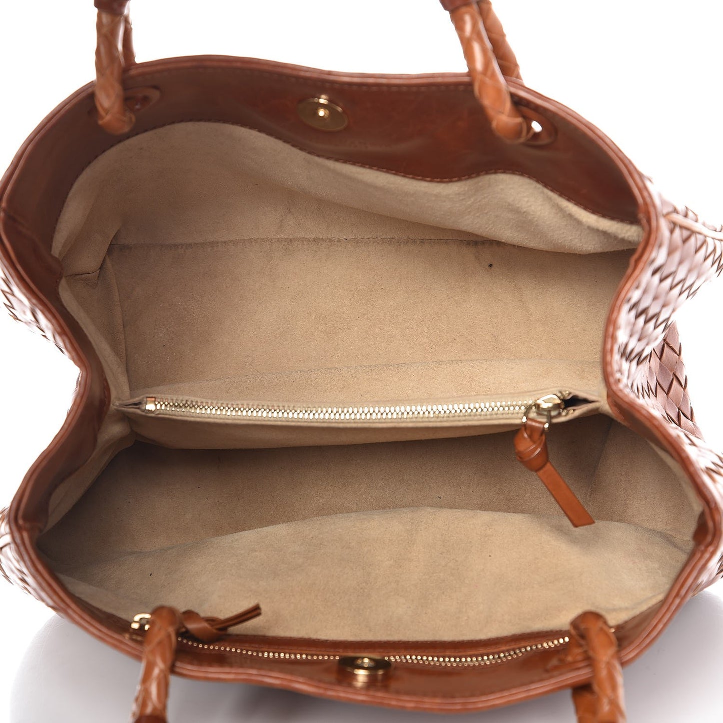 Nappa Intrecciato Woven Tote Noce