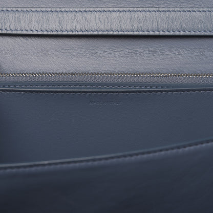 Celine Box Calfskin Medium Classic Box Flap Bag Blue Slate 7 of 11