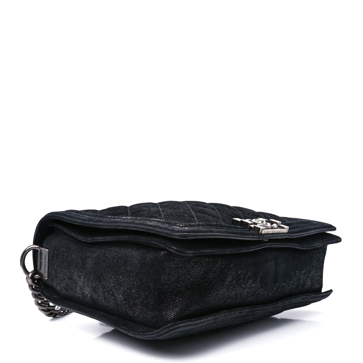 Chanel Goatskin Quilted Medium Gentle Boy Flap Black 4 of 12