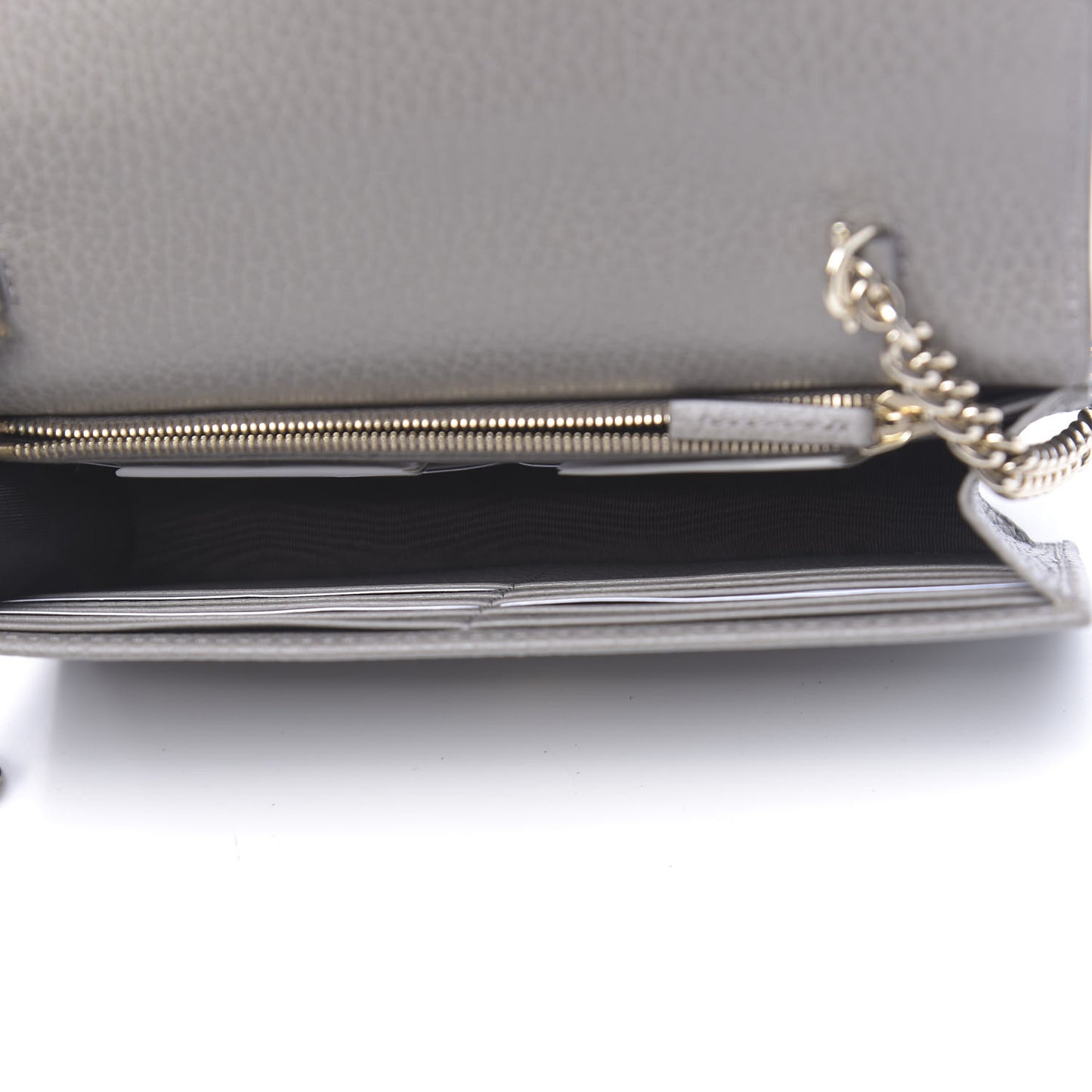Dollar Calfskin Interlocking G Chain Wallet Loess