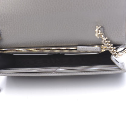 Gucci Dollar Calfskin Interlocking G Chain Wallet Loess 5 of 11