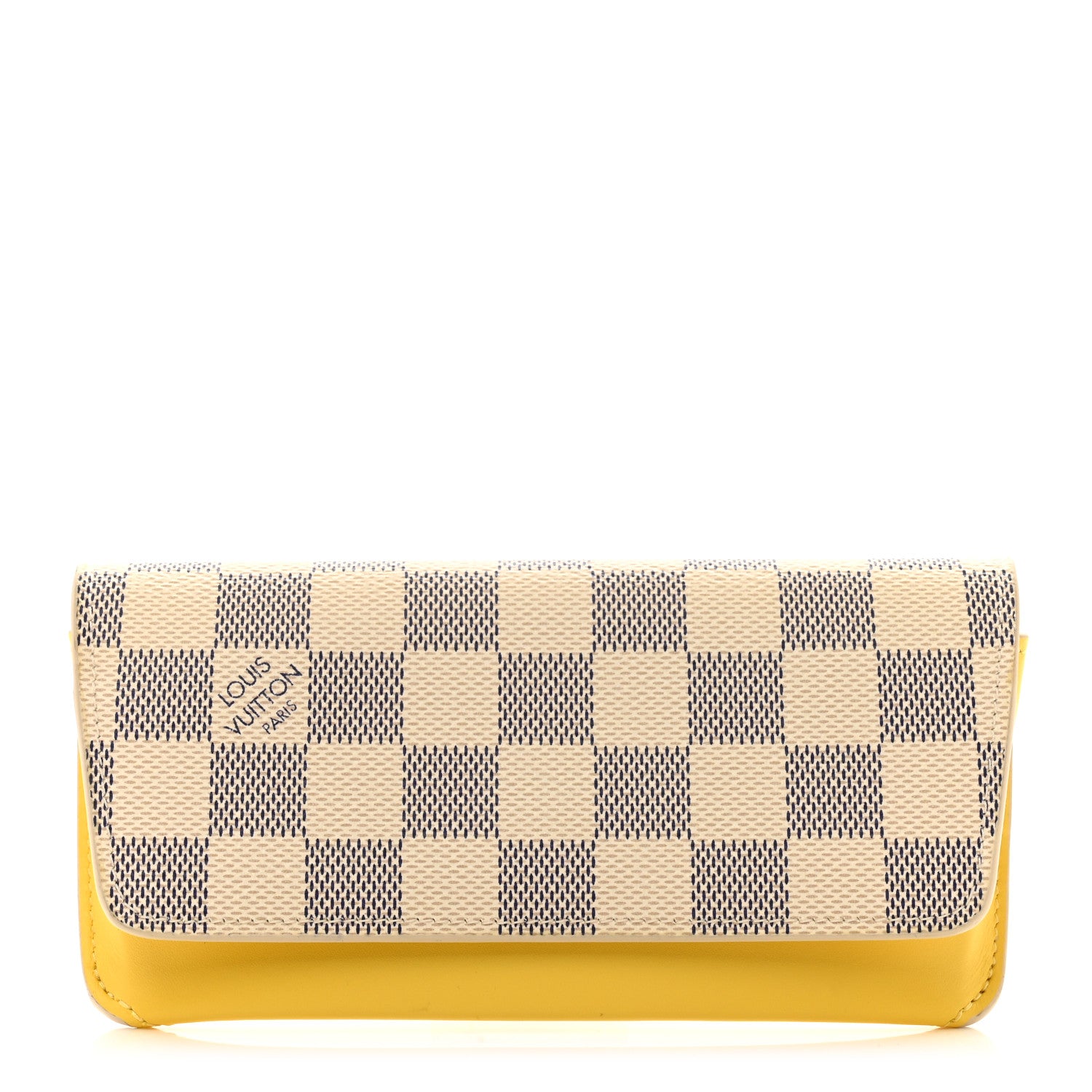 Louis Vuitton Damier Azur Woody Sunglasses Case Pineapple 1 of 8