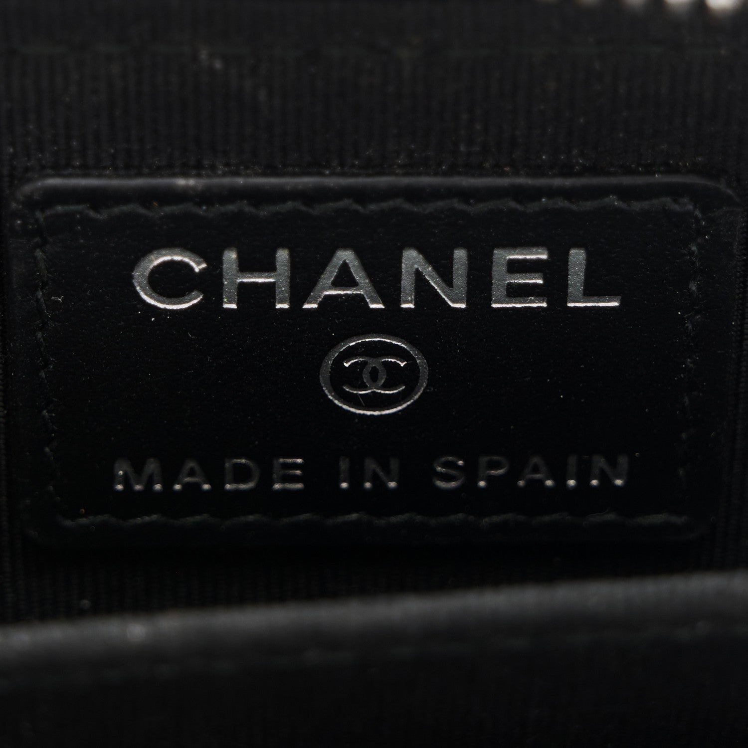 Chanel Lambskin Quilted Zip Coin Purse So Black 6 of 8