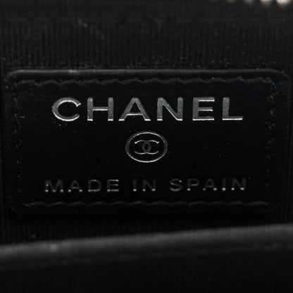 Chanel Lambskin Quilted Zip Coin Purse So Black 6 of 8