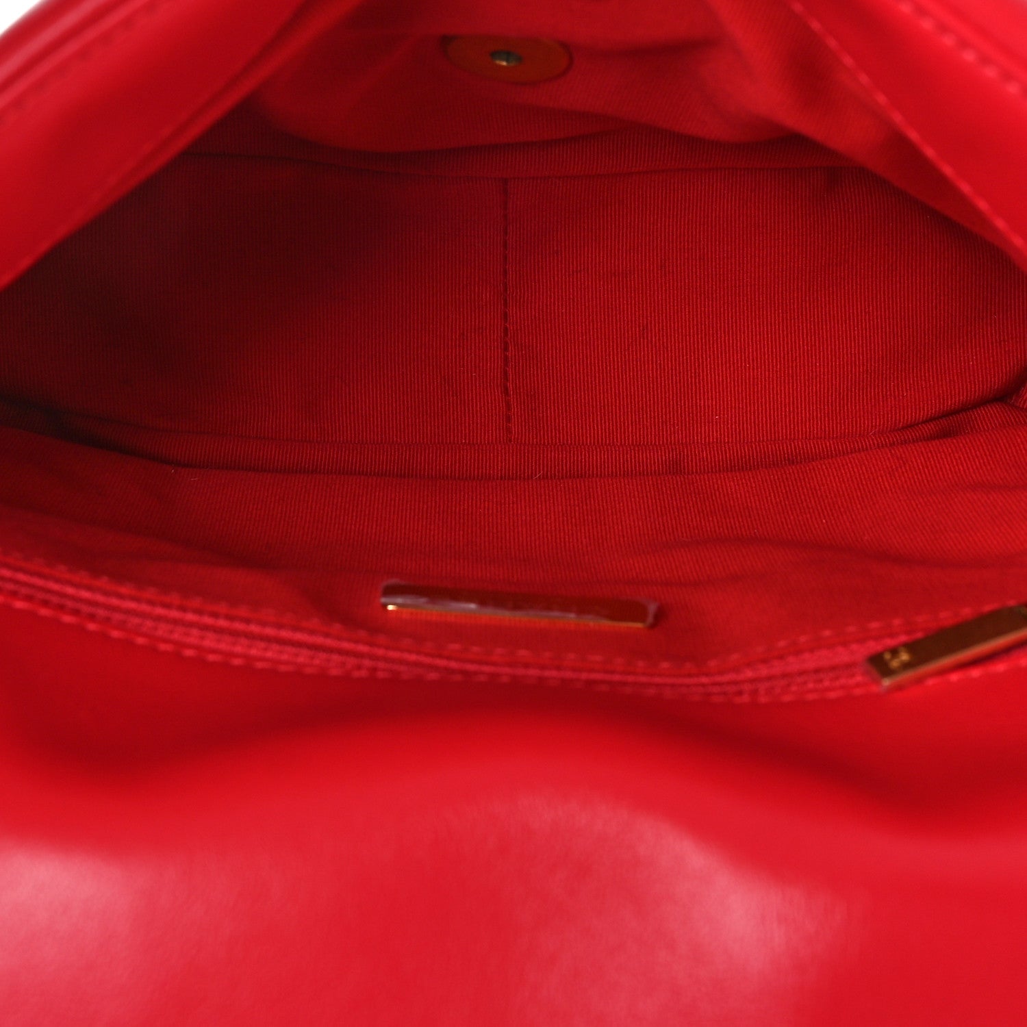 Chanel Lambskin Quilted Medium Chanel 19 Flap Red 5 of 9