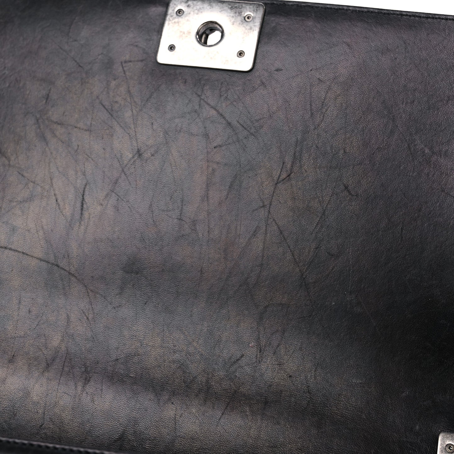 Calfskin Quilted New Medium Boy Flap Black