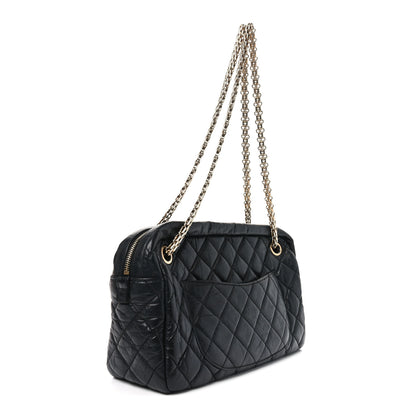 Chanel Aged Calfskin Quilted Medium Reissue Camera Case Black 3 of 10