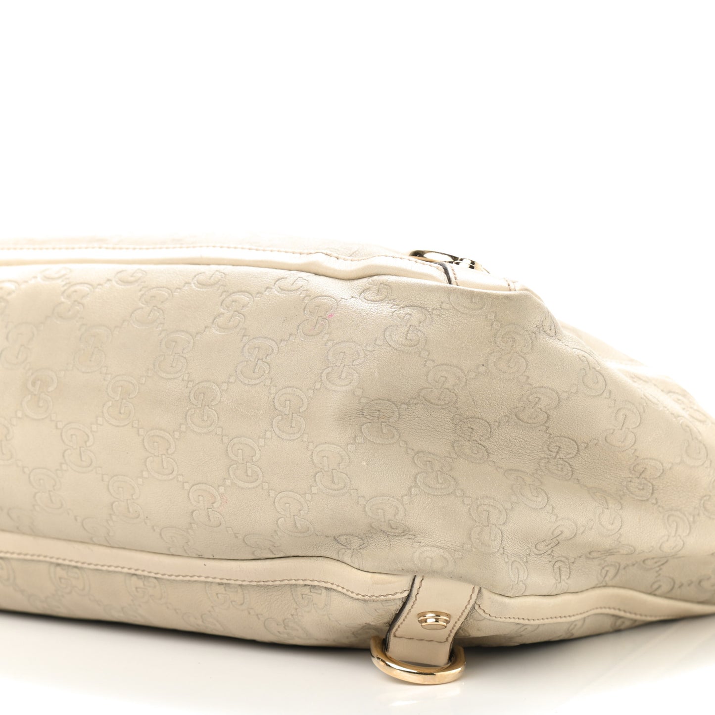 Guccissima Large Abbey Tote Off White