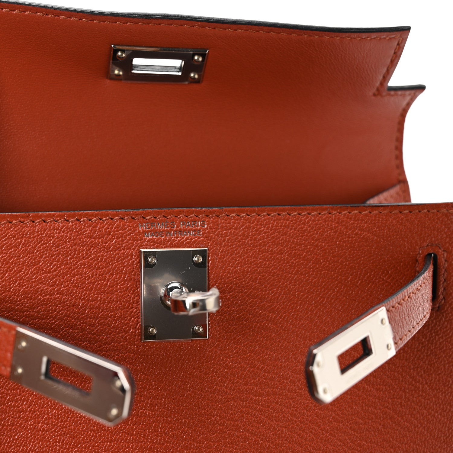 Hermes Chevre Mysore Mini Kelly Sellier 20 Cuivre Rose Mexico 6 of 11