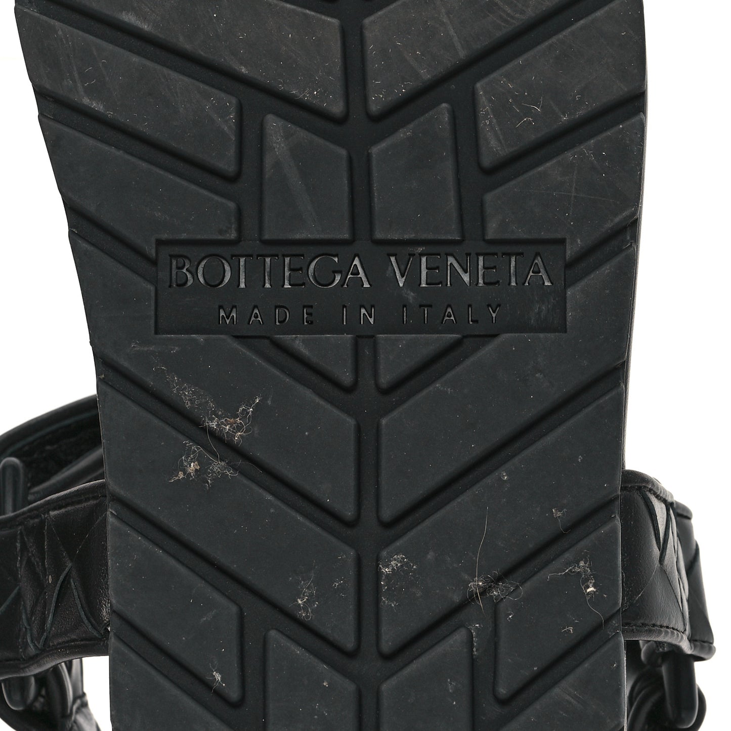 Nappa Intrecciato Trip Sandals 36 Black