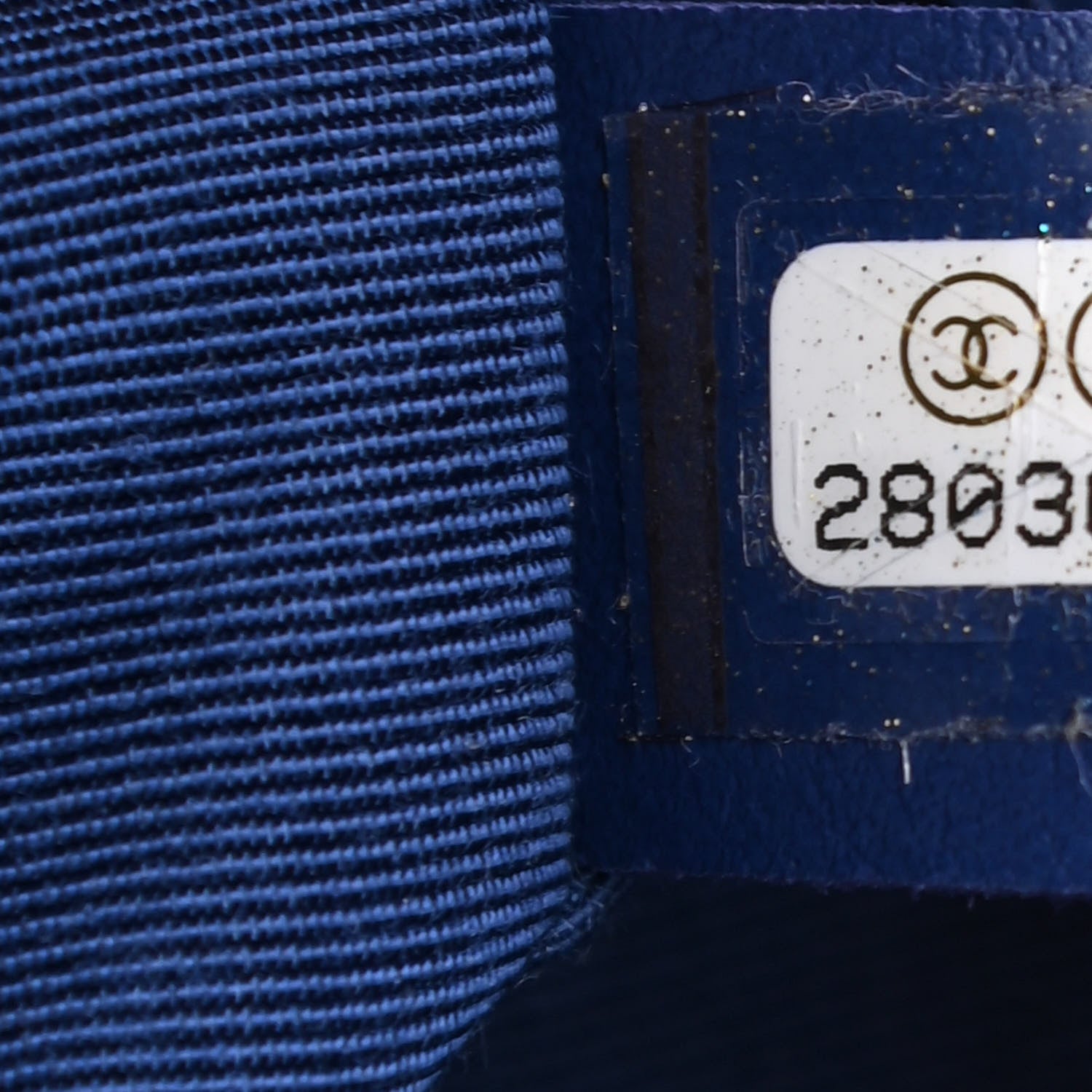Chanel Calfskin Stitched Small Egyptian Amulet Drawstring Bag Blue 7 of 11