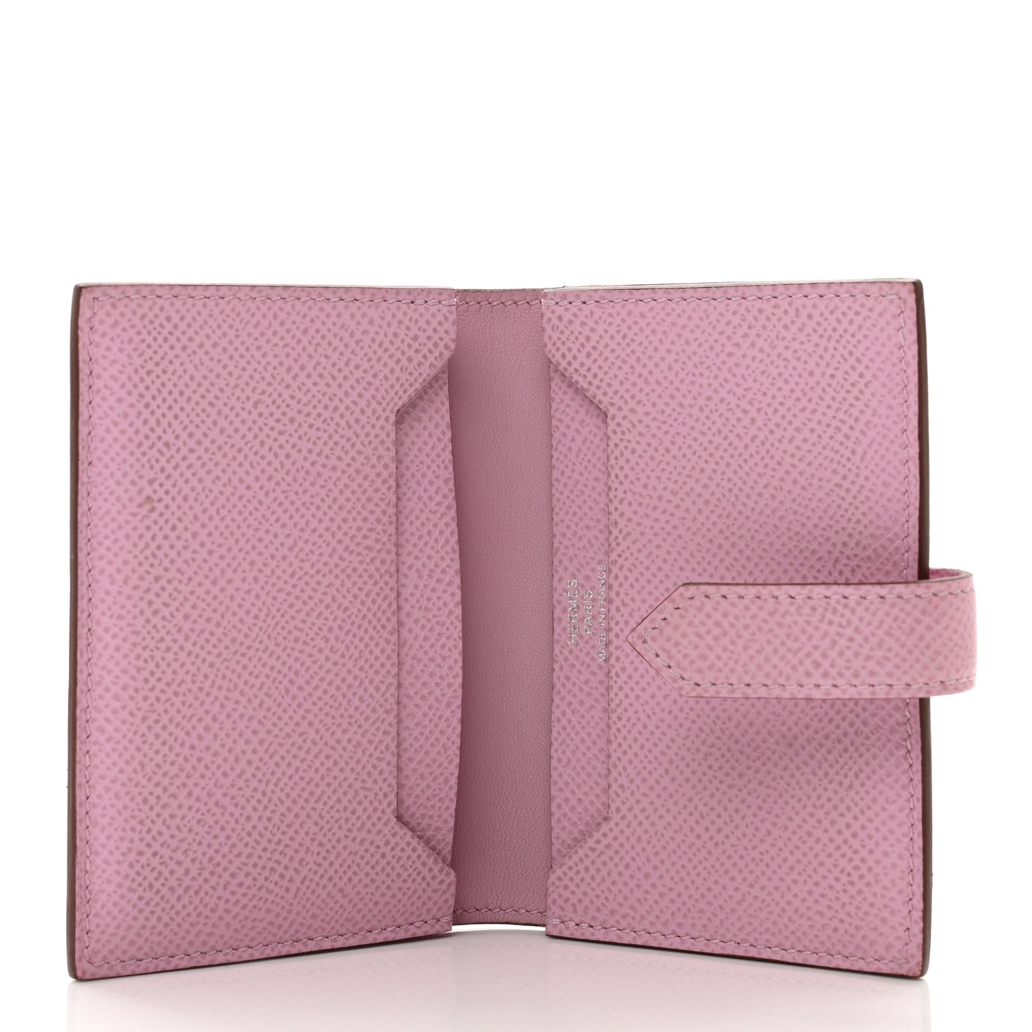 Hermes Epsom Bearn Card Holder Wallet Mauve Sylvestre 5 of 6