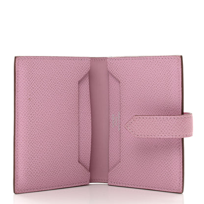 Hermes Epsom Bearn Card Holder Wallet Mauve Sylvestre 5 of 6