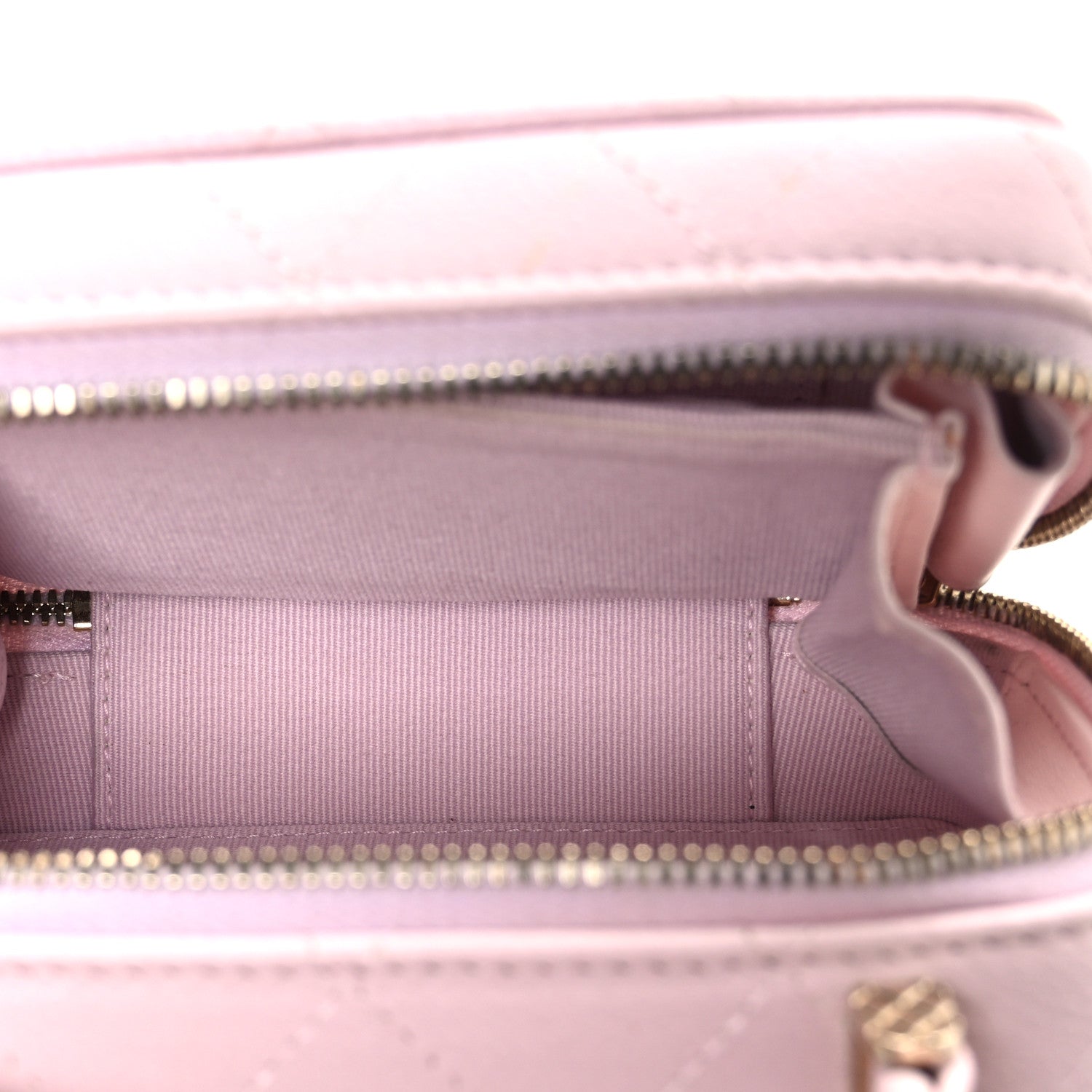 Chanel Caviar Quilted Top Handle Vanity Case Pink 6 of 11