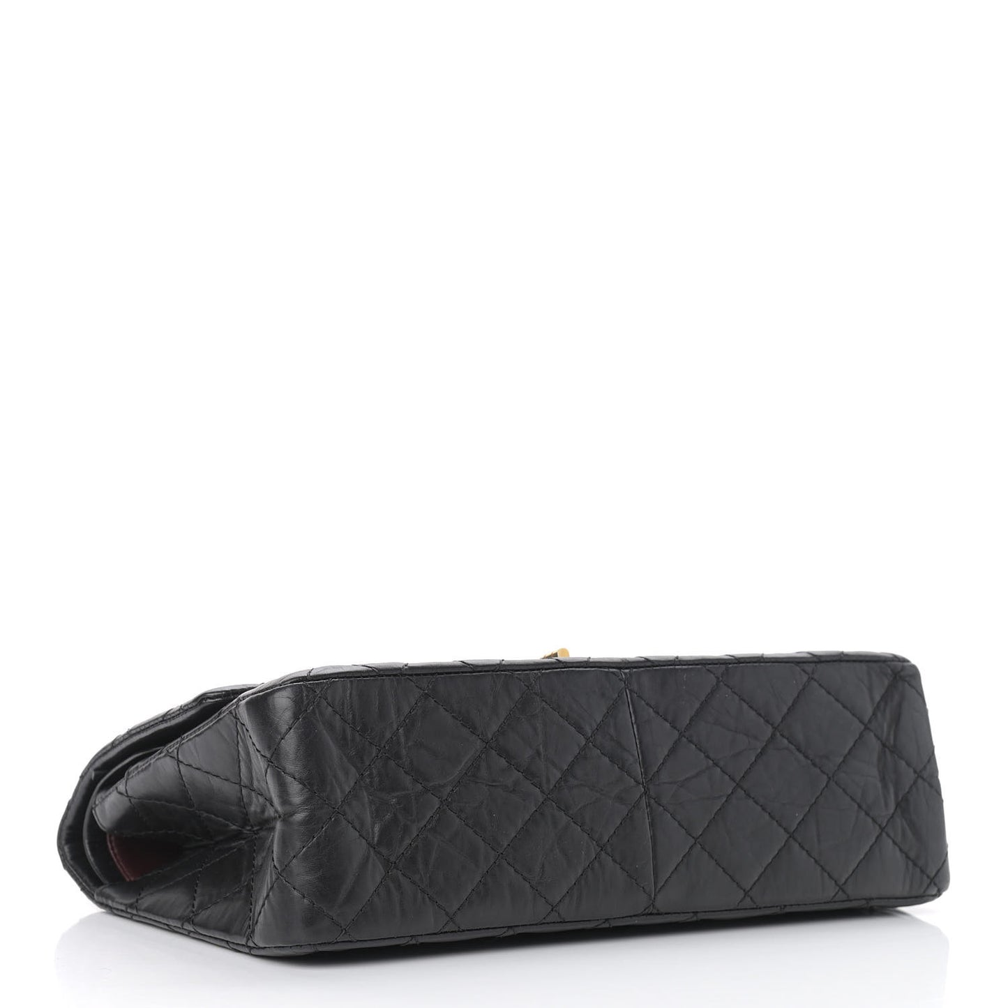 Aged Calfskin Quilted 2.55 Reissue 226 Flap Black
