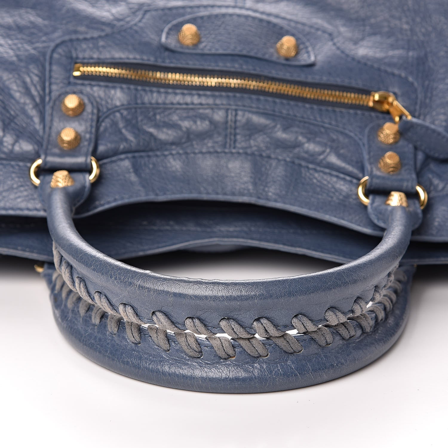 Balenciaga Agneau Giant 12 Gold Hardware Part Time Bleu Persan 12 of 16