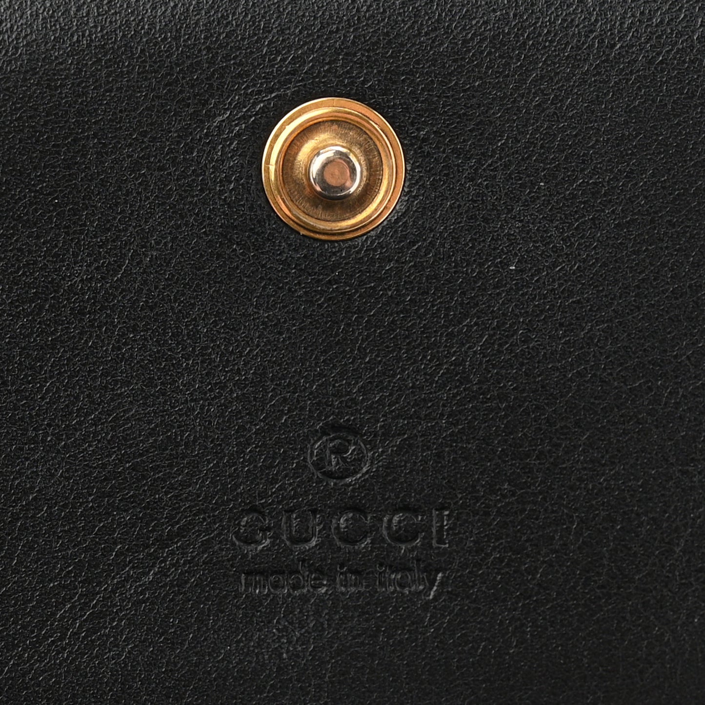 Calfskin Matelasse GG Marmont Card Case Wallet Black