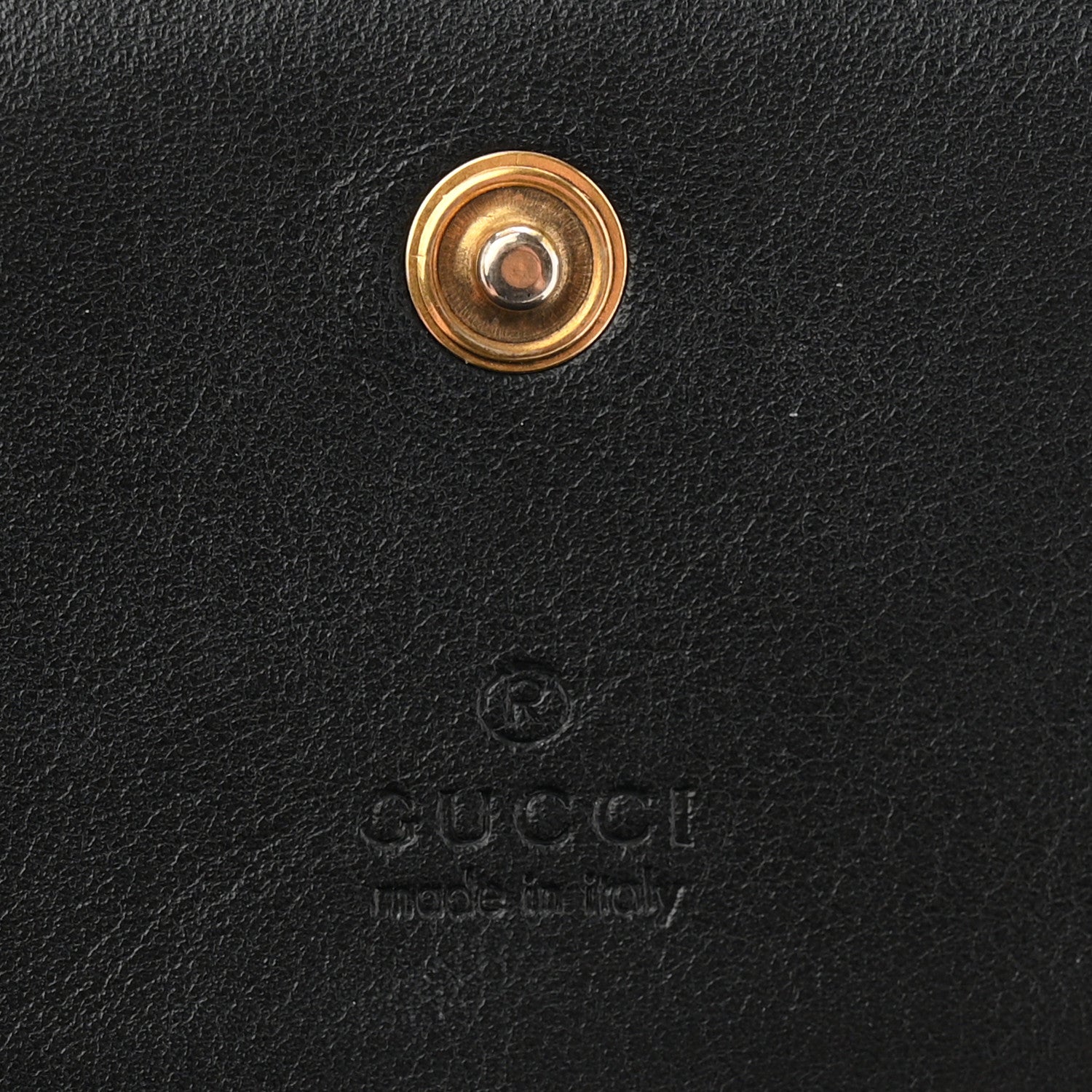Gucci Calfskin Matelasse GG Marmont Card Case Wallet Black 6 of 8