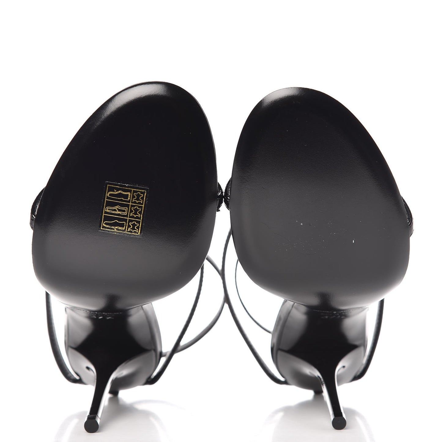 Patent Cassandra 110 Ankle Strap Sandals 37.5 Black